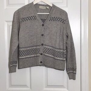 Women’s Crossroads Silk Blend Size M Gray Sweater